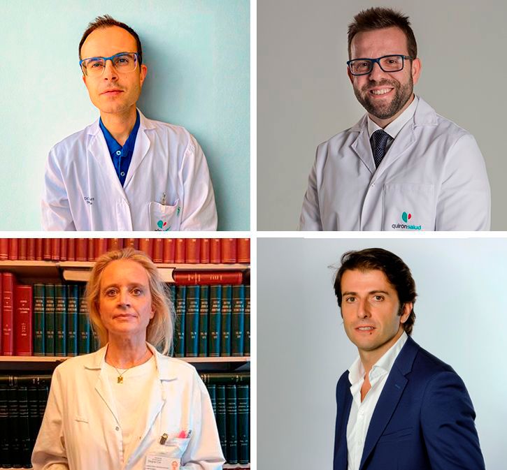 De izquierda a derecha: Dr. Basilio Narváez, Dr. José Carlos Pascual, Dra. Montserrat Salleras y Dr. Leandro Martínez.