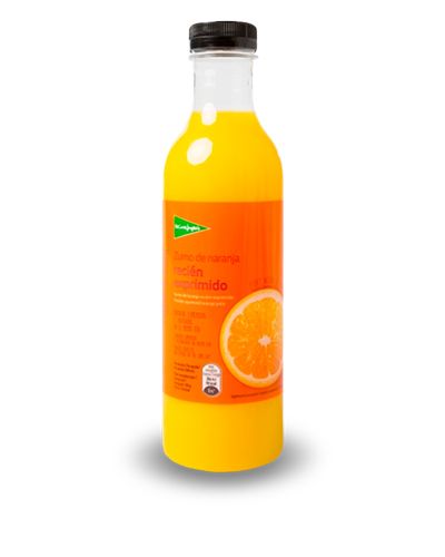 100% de botellas de PET en zumos, gazpachos y aceites de marca propia con material reciclado entre un 25 y un 30%