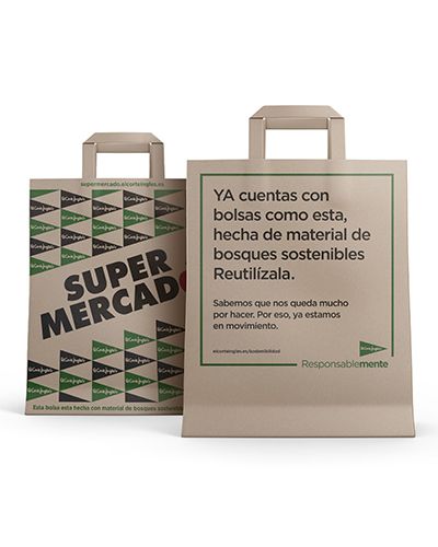 Las bolsas de papel utilizado en El Corte Inglés cuentan con el certificado PEFC o el certificado FSC