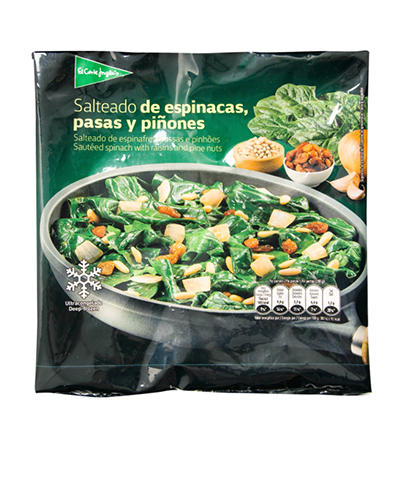 El 100% de los productos congelados de Marca Propia de Alimentación de El Corte Inglés están envueltos con film reciclable